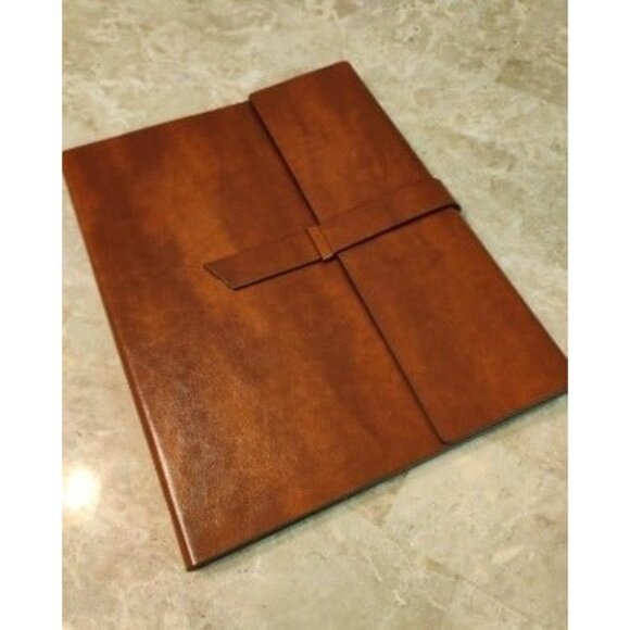 New Leather Padfolio Portfolio Folder – Slim Portfolio Folio Organizer Holder solofficialkw.com